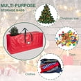thumbnail image 4 of NUHOYA Christmas Tree Storage Bag-9ft Artificial Xmas Holiday Tree bag. Durable Waterproof Material, Zippered Bag, Carry Handles. Protects Against Dust, Insects and Moisture., 4 of 7