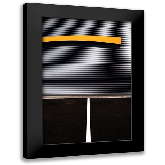 Endermann, Rolf 11x14 Black Modern Framed Museum Art Print Titled - Yellow line