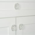 thumbnail image 3 of Grandeur Burg-Crys-Knob Burgundy 1-3/4" Luxury Flower Fluted Crystal Vintage Cabinet Knob, 3 of 7