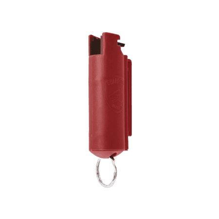 Pepper Spray Keychain with Belt Clip for Safety, 16 ft Range, Red, Self Defense by Guard Dog Security, 1 pack