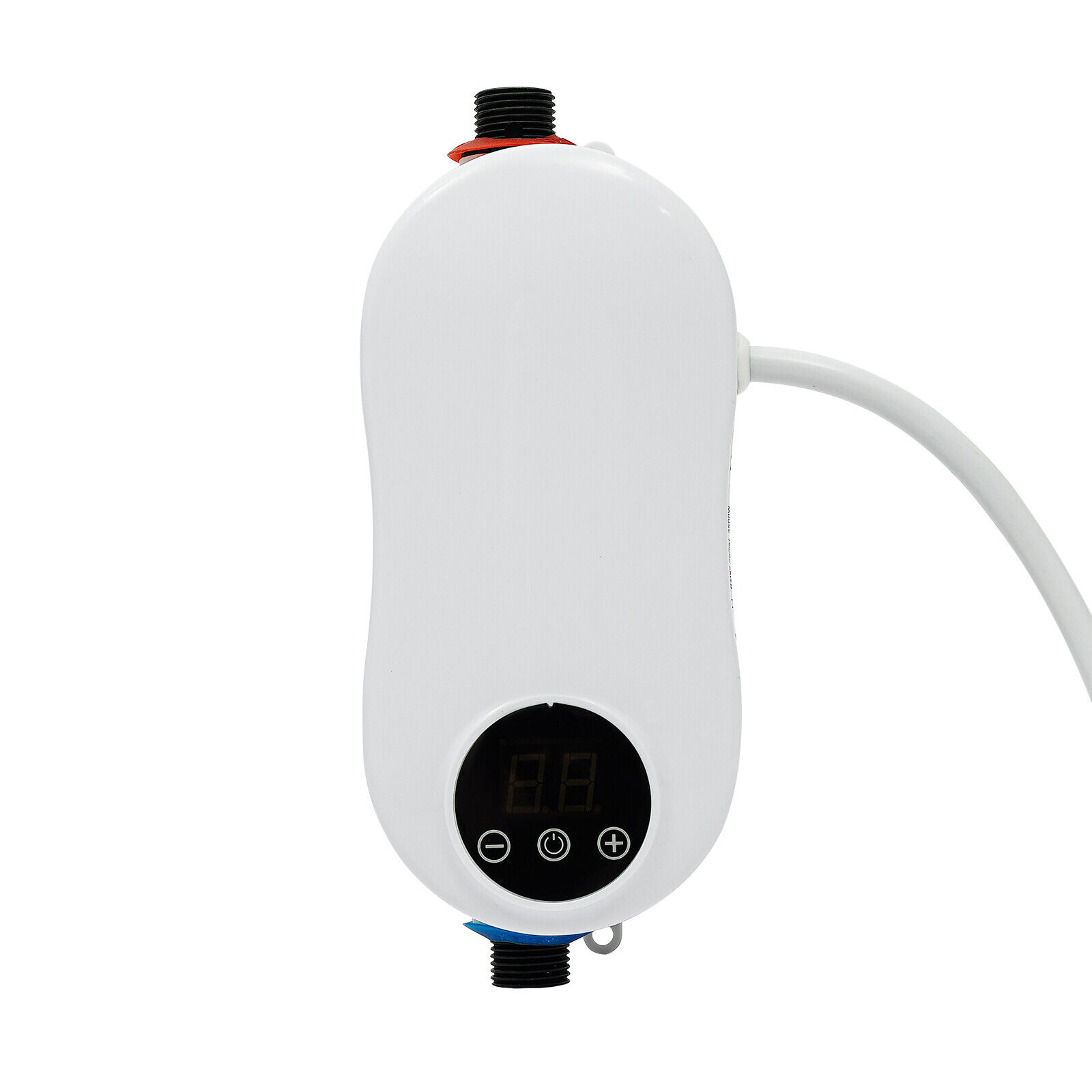 Miumaeov 110V 3500W Mini Electric Tankless Instant Hot Water Heater with Shower Head for Home Kitchen Bathroom White