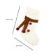 thumbnail image 3 of Media navideña de punto de 18 pulgadas con diseño de delantal - Carta bordada en rojo y blanco, bolsillos para regalos, decoración de chimenea y árbol, 3 of 6
