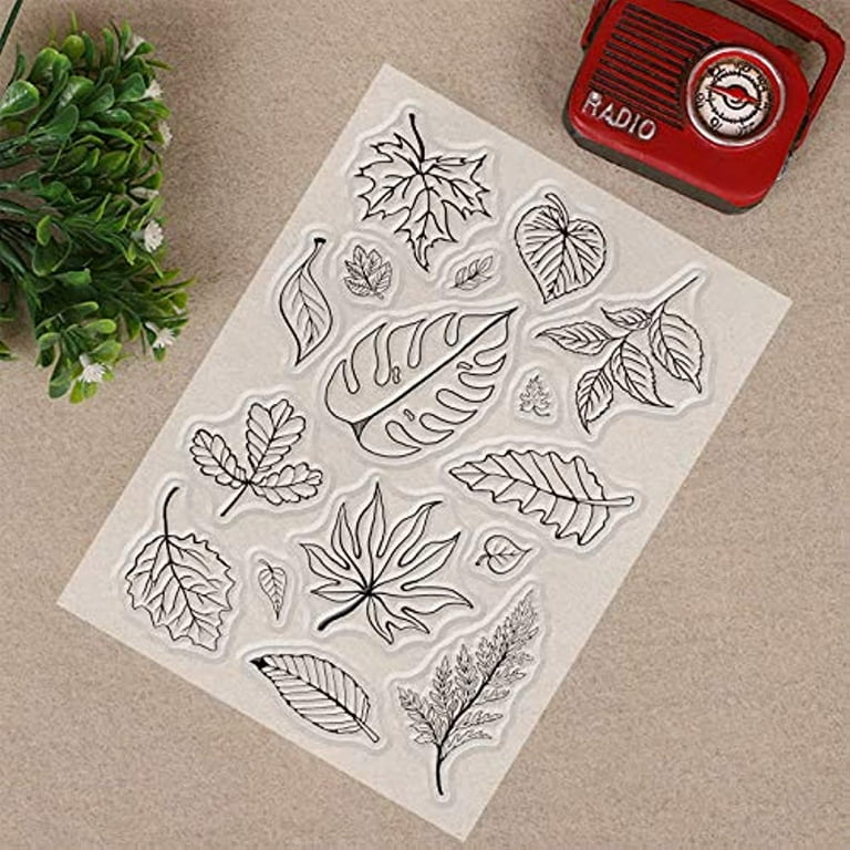  ORIGACH 9 Sheets Plants and Flowers Clear Stamps Silicone  Transparent Stamps for Card Making Decoration and DIY Scrapbooking : Arts,  Crafts & Sewing