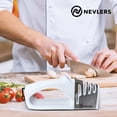 thumbnail image 5 of Nevlers 4-in-1 White Knife Sharpener- Polishes & Repairs Most Knives, 5 of 9
