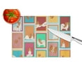thumbnail image 4 of Lots of Red and White Papillon Glass Cutting Board Large 12 in x 15 in, 4 of 5