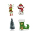 thumbnail image 3 of 4 figuras navideñas para césped, adornos de , muñeco de nieve, botas de , resina, decoraciones navideñas para exteriores para jardín, 3 of 8