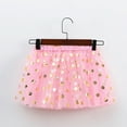 thumbnail image 5 of MEZZALL Kids Girls Holiday Party Ballet Skirts Dot Prints Tulle Dance Skirt Leisure Toddler Dailywear, Pink, 6-8 Years, 5 of 5