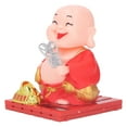 thumbnail image 3 of Buddha Statue, Auto Shaking Hand Unique Shapes Monk Decoration Solar Power  for Indoor L,S, 3 of 7