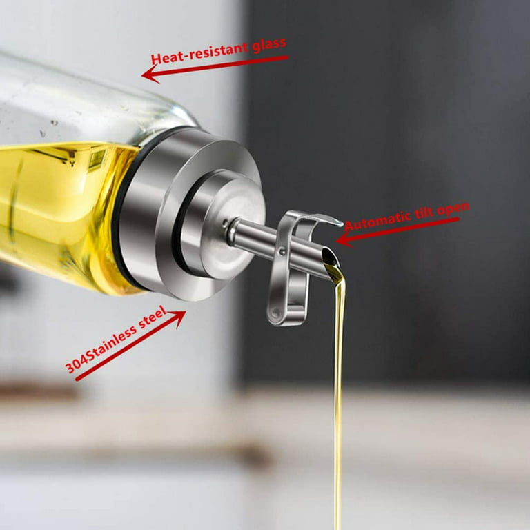 1pc ABS Oil Bottle, Minimalist White Oil Dispenser Bottle For