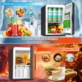 thumbnail image 4 of Mini refrigerador de 15 litros para recámara, portátil de 110 V CA/12 V CC pequeño mini refrigerador para oficina, hogar, coche, refrigerador eléctrico termoeléctrico y calentador pequeño refrigerador, 4 of 5