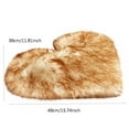 thumbnail image 4 of KCEHTA Heart Rug, Heart Shaped Rug, Heart Plush Rug, Valentines Day Rug, Soft Fluffy Faux Fur Area Rug, Cute Heart Rugs Room Carpet Floor Mat for Bedroom Living Room Decor, 4 of 4