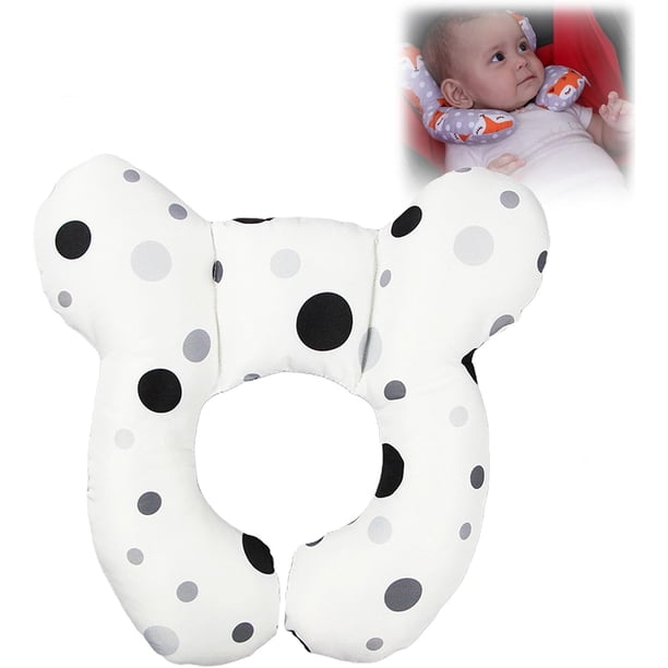 Baby Support Pillow,2026 Upgraded Baby Travel Pillows,Babys Neck Pillows for Car Seat,Soft Cotton Car Seat Neck Pillow and Strollers