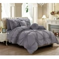 thumbnail image 2 of 10-Piece Bed-In-A-Bag Sunflower Comforter Set Full/Queen Grey, 2 of 5