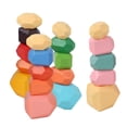 thumbnail image 1 of Piedra de de apilamiento de clasificación de , arte creativo Montessori, de apilamiento de bloques de construcción educativos 20 piezas Hugo Juguetes de bloques de apilamiento, 1 of 10