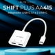 thumbnail image 4 of Adaptador ACTECK SHIFT PLUS AA415 USB-C 3.1 a 2x USB-C Blanco AC-939768, 4 of 6