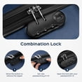 thumbnail image 2 of 20" Carry-on Luggage Set,Hardside Lightweight ABS Suitcase with 7 Pieces Organizer Bags,Navy, 2 of 8