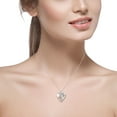 thumbnail image 4 of Sterling Silver Double Butterfly Heart Shape Locket Pendant, 4 of 7