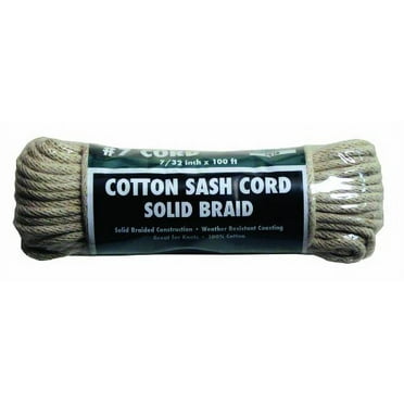 CSC-7100 Cotton Sash Cord #7 - 7/32 inch x 100 feet