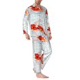 thumbnail image 2 of Sikiie Koi Fish Corals,Spring Summer Mens Pajama Set, Soft Warm Long Sleeve Sleepwear, Cozy Button-Down Pjs for Men-Medium, 2 of 7