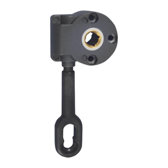 DYNWAVECA Outdoor Black Awning Crank Gearbox Drive Worm Gear Aluminium Alloy Easily Install Sturdy Universal Canopies Parts Replacement