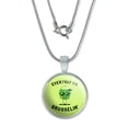 thumbnail image 1 of Everyday I'm Brusselin' Brussels Sprouts Hustling Funny Humor 0.75" Pendant with Sterling Silver Plated Chain, 1 of 4