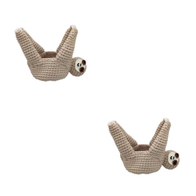 Colgador de plantas Advancent macramé caqui blanco 2Conjunto