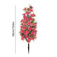 thumbnail image 3 of Outdoor Fake Flowers, Baby's Breath Ground Plug Decor, Artificial Garden Plants, UV Resistant Lawn Ornament, Simulation Flower Stakes for Yard Courtyard Decoration, 3 of 6