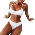 thumbnail image 4 of Conjunto de bikini de dos piezas cómodo con contraste de pecho alto para mujer OAVQHLG3B Store  lin121212, 4 of 4
