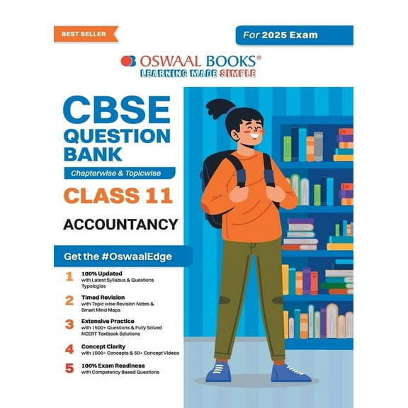 Oswaal CBSE Question Bank Class 11 Accountancy, Chapterwise and Topicwise Solved Papers For 2025 Exams, (Paperback)