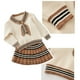 thumbnail image 4 of Jumpingount Conjunto de y suéter para niña, traje de punto de manga larga para viajar, senderismo, primavera y otoño, ropa, regalo de conjuntos de ropa 100cm, 4 of 6