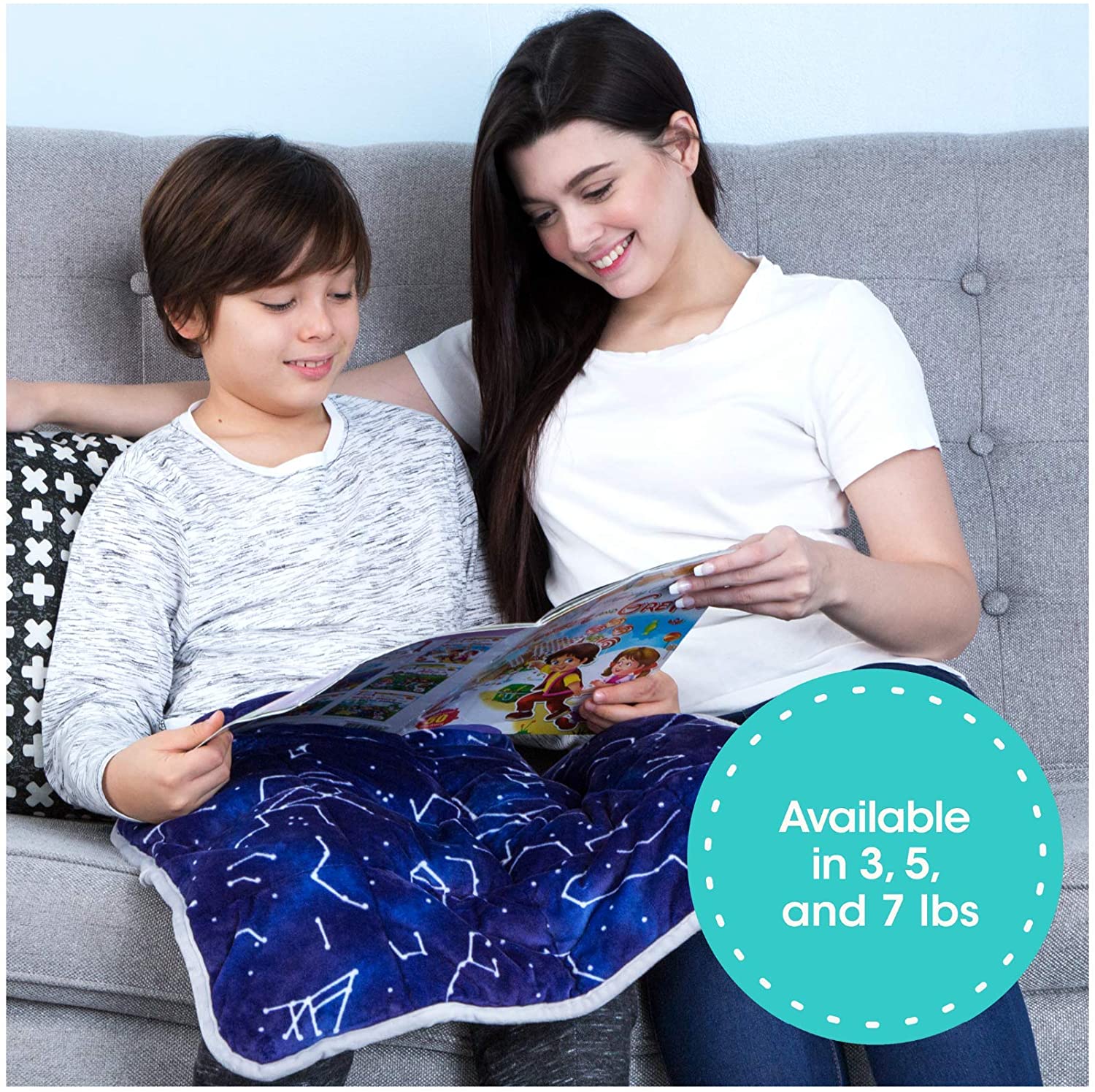 Florensi 3 Lbs Weighted Lap Pad for Kids (20"x23"), Weighted Lap