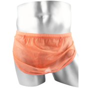 TANBOM Men's Lightweight Nylon Mesh Underwear Black/Orange/Yellow M 3-pack