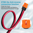 thumbnail image 3 of XT60i to O Ring Terminal Cable 10AWG Female Connector Extension for Power Station Solar Generator, 3 of 4