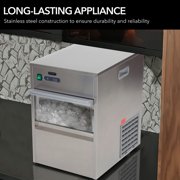Whynter FIM-450HA Freestanding Ice Maker, 45 lb Daily Ice Production, Compact Stainless Steel Ice Machine for Home, Office & Bar