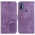 thumbnail image 2 of Compatible with Motorola Moto G Pure Embossed Cute Tiger Flip Folio Wallet Case Card Pocket Holder Cover, 2 of 5