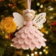 thumbnail image 1 of Colgante de punto navideño de ganchillo para niña, adorno para árbol de Navidad, accesorios de hilo, 1 of 5