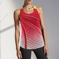 thumbnail image 2 of Women Summer Tops Women's Workout Tank Tops Gym Camisoles Fitness Running Yoga Sleeveless Shirt Breathable Wicking Comfortable Stretchy Activewear For Women Camisole for Bra Concert Summer Red M, 2 of 5