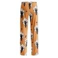 thumbnail image 5 of Womens Halloween Pajamas Cute Pumpkin Ghost Print Elastic Waist Pj Pants Cozy Lightweight Sleepwear For Halloween, 5 of 9