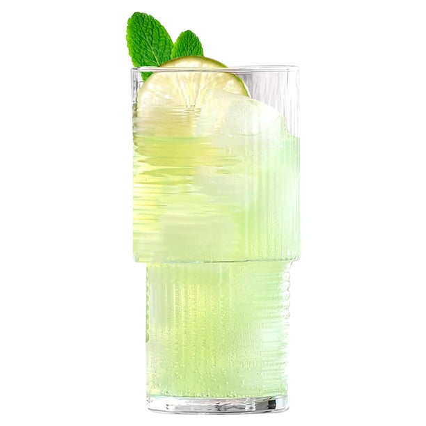 Juego 6 Vasos Dof Old Fashion Helen Vidrio Cristal 400 ml Para Cocina, Banquetes, Fiestas