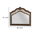 thumbnail image 5 of Molded Wooden Frame Mirror with Ornate Detailing Brown By Casagear Home - Saltoro Sherpi, 5 of 5