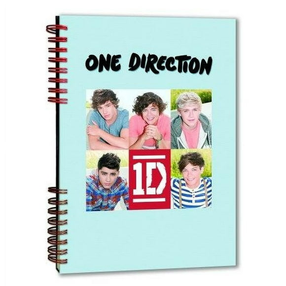 One Direction 5 Headshots Wirebound Notebook