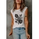 thumbnail image 2 of ABPHQTO Camiseta sin mangas con cuello redondo rasgado con estampado de hojas de palmeras tropicales blancas para mujer, 2 of 5