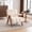Beige, variant on LEHZROAJ Modern Chenille Upholstered Accent Chair,Armchair Thick Backrest Solid Wood Frame for Living Room,Bedroom(Beige)