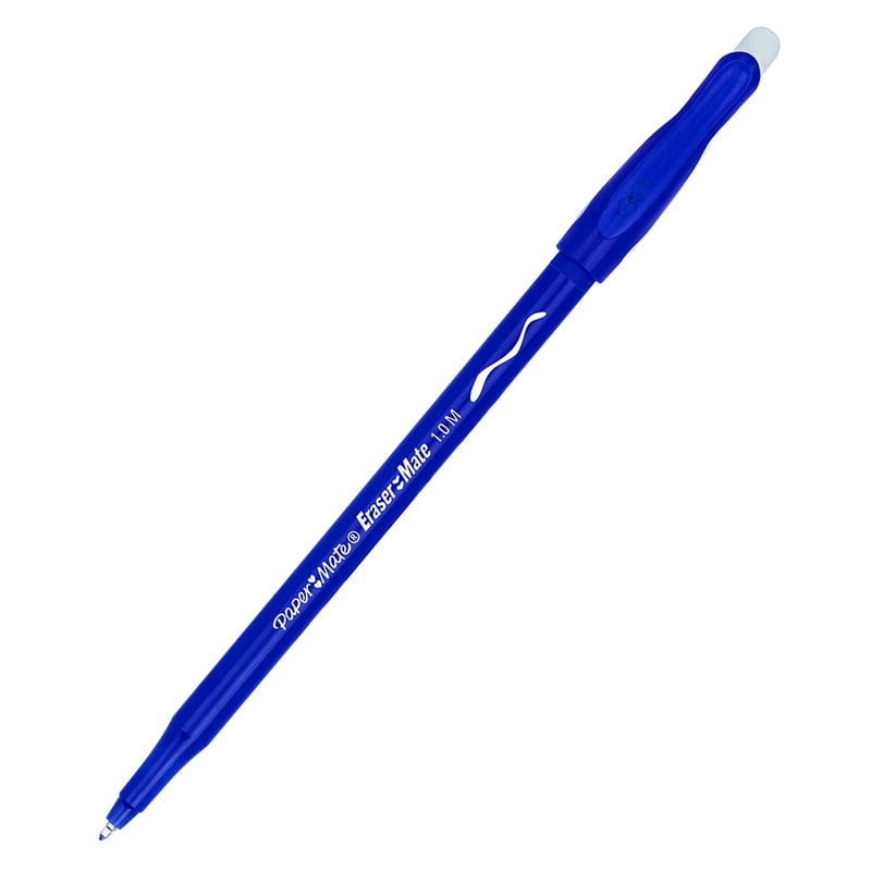 Eraser Mate Pen, Blue, 12Pack Bundle of 10 Dozen