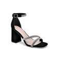 thumbnail image 1 of Sandalia con Tacón Exterior Sintético Color Negro Con Plata Para Mujer De RBCOLLECTION, 1 of 2