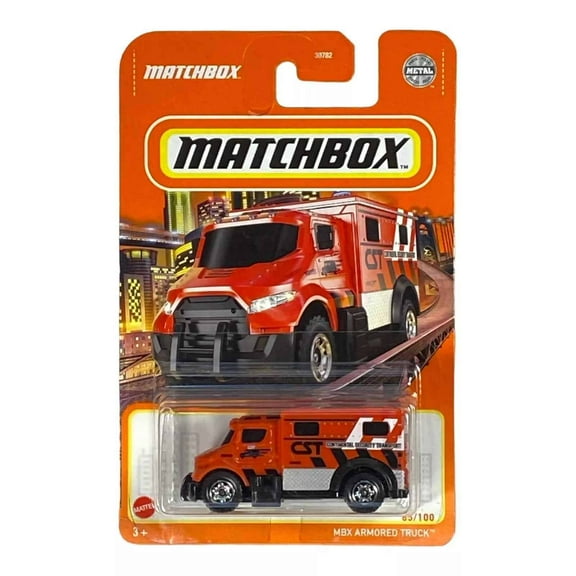 Matchbox MBX Armored (2022) Mattel Red Truck Metal Toy 85/100