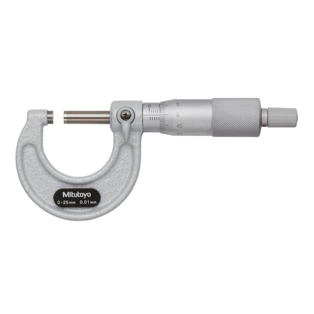 Micrómetro Exterior Mitutoyo Esmaltado con Rango de 75-100 mm y Precisión de +/-0,003 mm