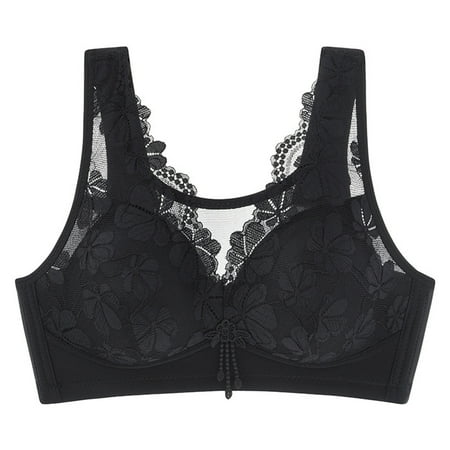 Tao Tao Underwire Bras For Women Bralettes For Women Push Up Bra Low Cut Bra Sleep Nursing Bra Black 42/95