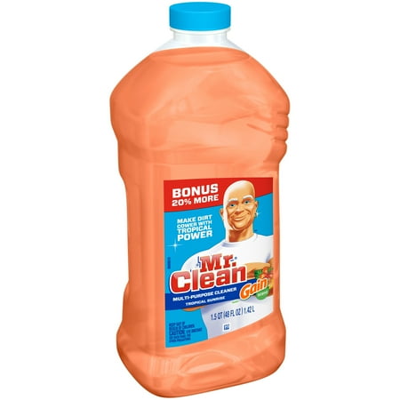 Mr. Clean with Gain Tropical Sunrise Scent Multi-Surface Cleaner, 48 Fl. Oz.