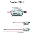 thumbnail image 4 of Tropical Sunset Palm Tree Belt Bag – Boho Beach Vacation Fanny Pack with Hawaiian Island Style, 4 of 4